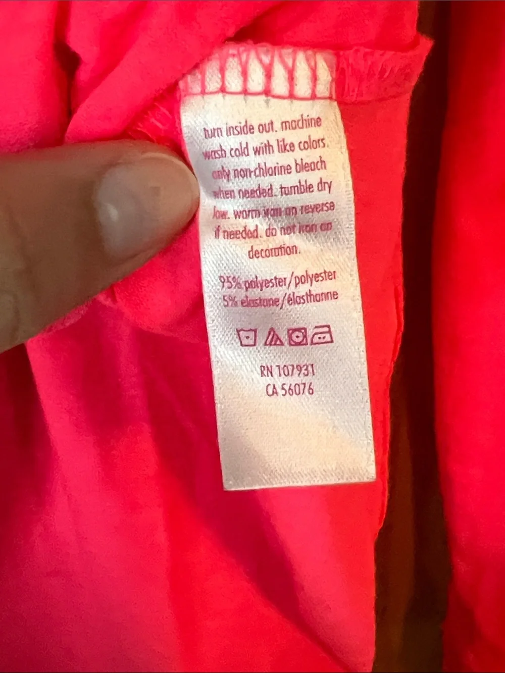 Justice Hot Pink Fox Graphic Long Sleeve Tee